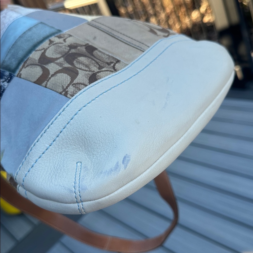 Coach Signature Patchwork Shoulder Bag - Picture 5 of 7